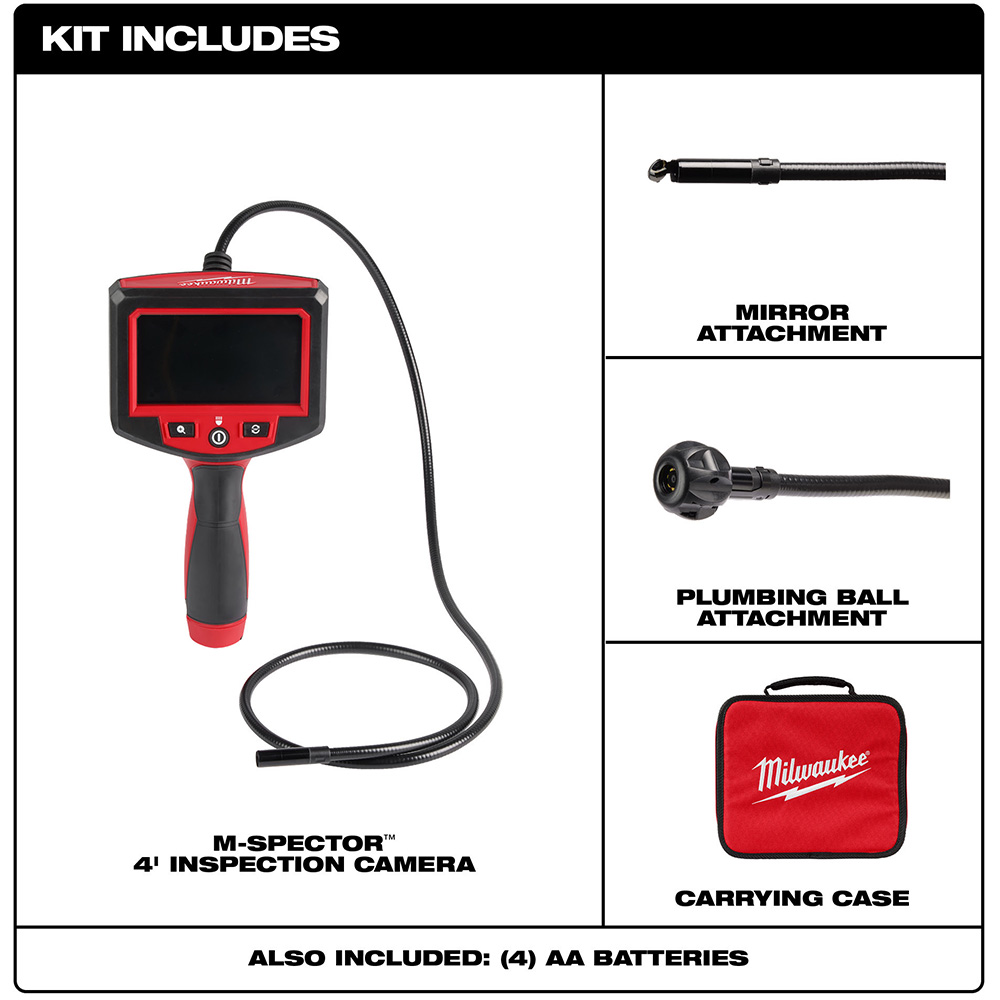 Milwaukee M-Spector 4 Foot Inspection Camera from GME Supply
